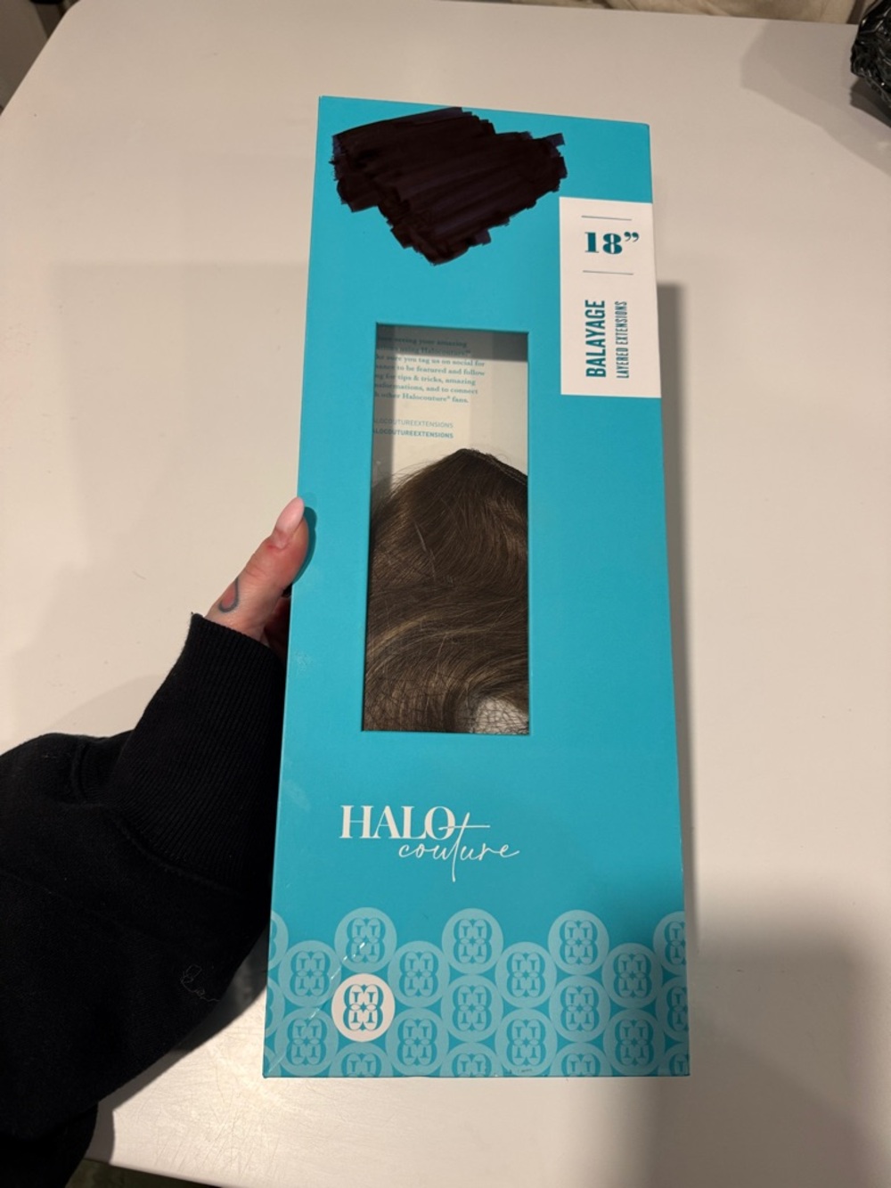 Halo Couture 18" Balayage Layered Extensions - Brunette Highlights